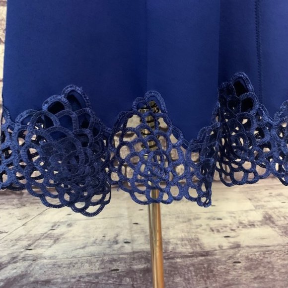 Maia Blue Sleeveless Dress Size 2 - Picture 6 of 10